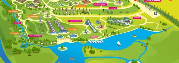 Plan des neuen Freizeitparks. Quelle: http://parkpomerania.pl/
