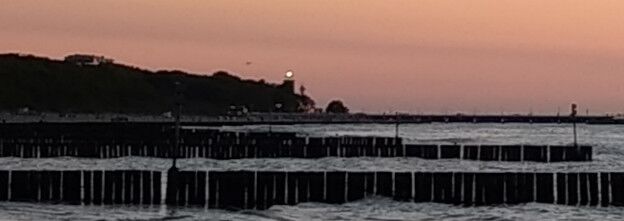 Strand am Abend in Kolberg. Foto: Kolberg-Café