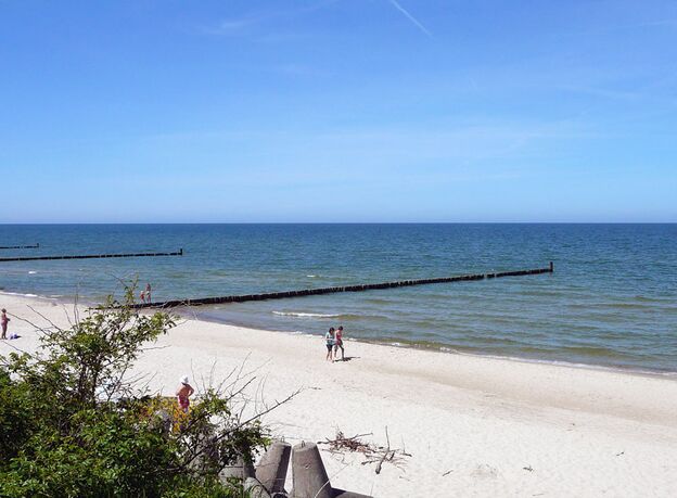 Strand von Ustronie Morskie. Foto: Kolberg-Café Strand von Ustronie Morskie. Foto: Kolberg-Café