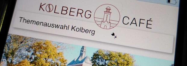 Neues Logo Kolberg-Cafe. Foto: Kolberg-Café