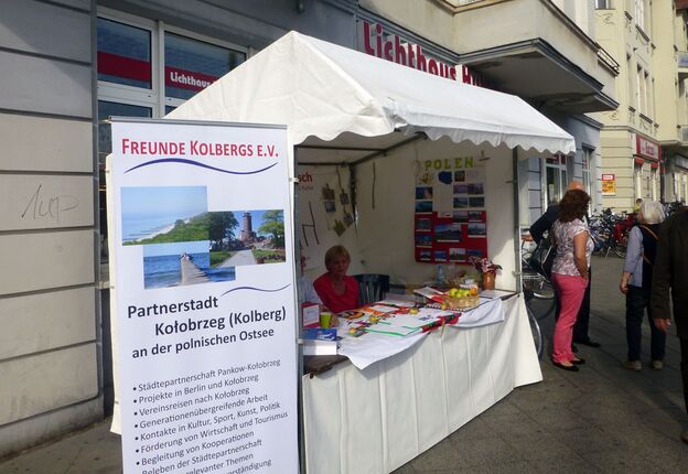 Der Stand der Freunde Kolbergs in Berlin