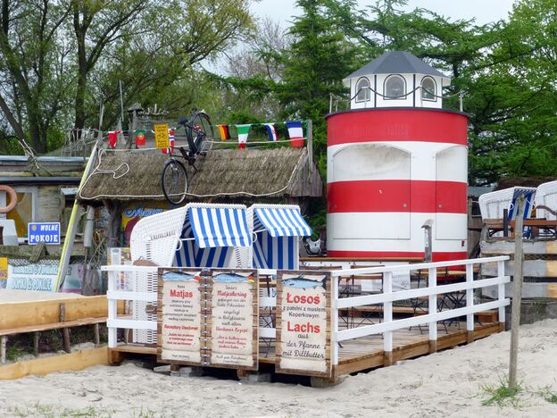 Mola Beach gibt es nicht mehr - hier gab es Finnhütten direkt an der Promenade Mola Beach gibt es nicht mehr - hier gab es Finnhütten direkt an der Promenade