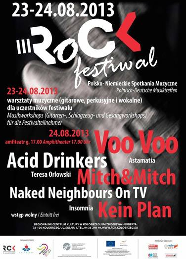 Rock-Festival im August 2013 in Kolobrzeg - Kolberg. Foto: Kolberg-Café