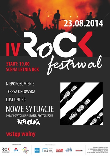 Plakat des Rock-Festival 2014 in Kolobrzeg (Kolberg). Quelle: RCK Plakat des Rock-Festival 2014 in Kolobrzeg (Kolberg). Quelle: RCK