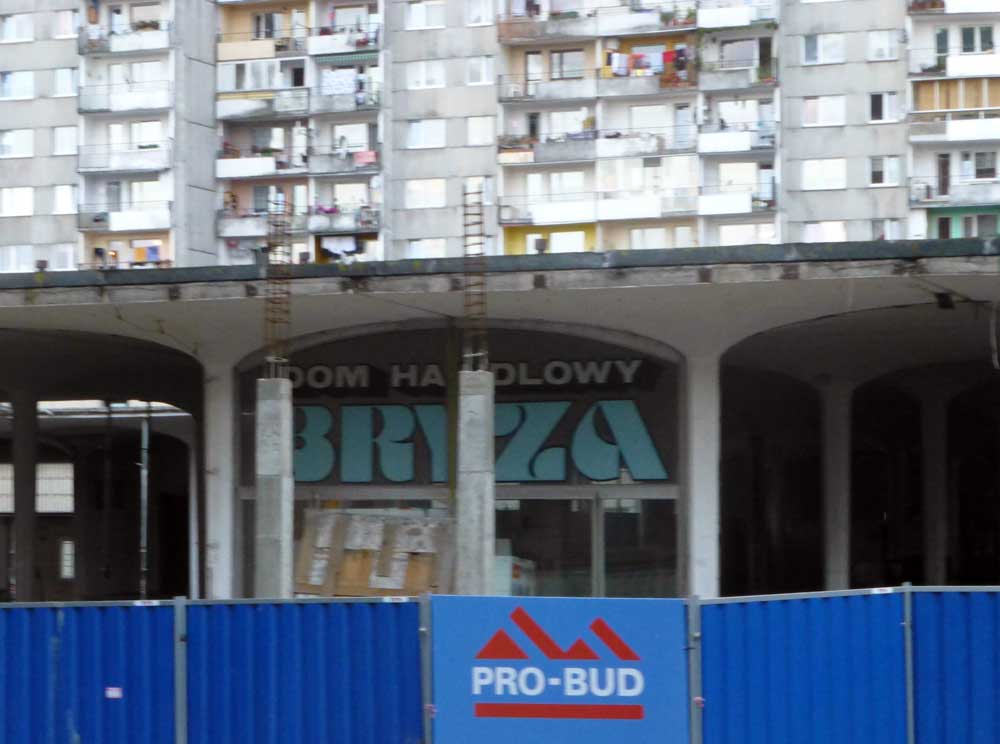 Abriss des Kaufhauses bryza in Kolobrzeg (Kolberg)