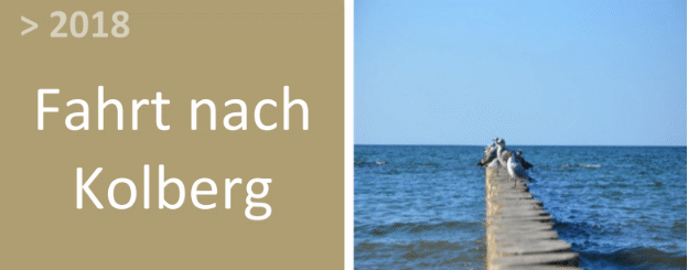 Titel für die Fahrt nach Kolberg 2018 Titel für die Fahrt nach Kolberg 2018