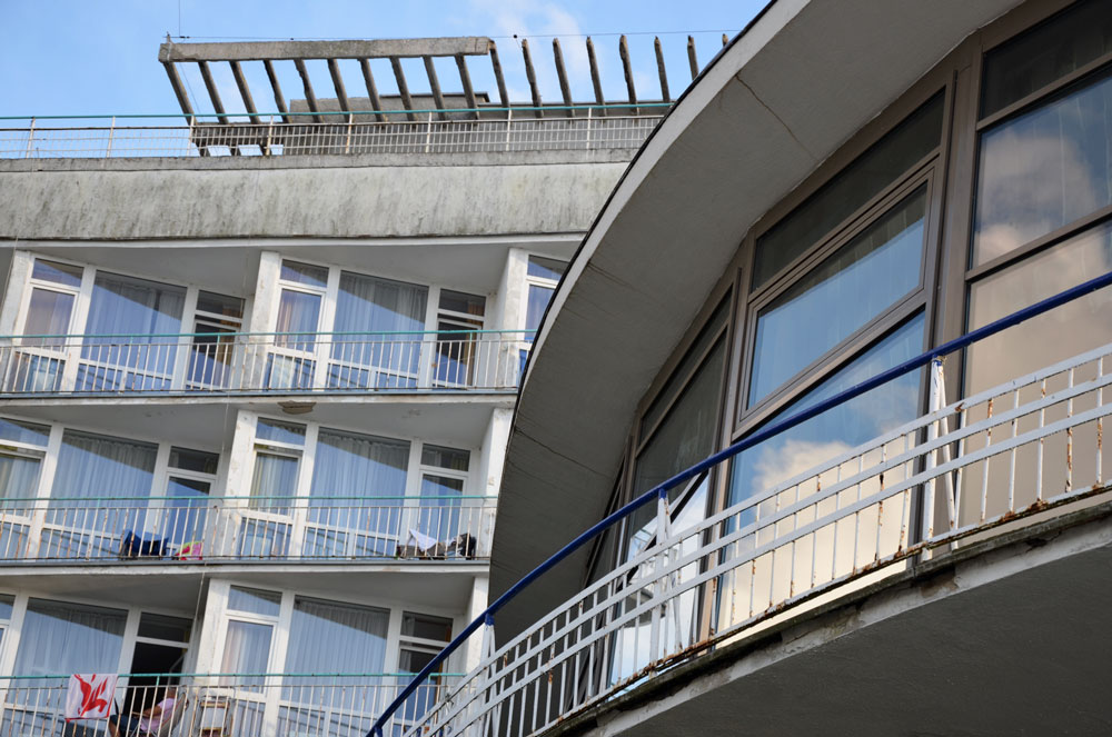 Das Hotel Baltyk vor der Sanierung