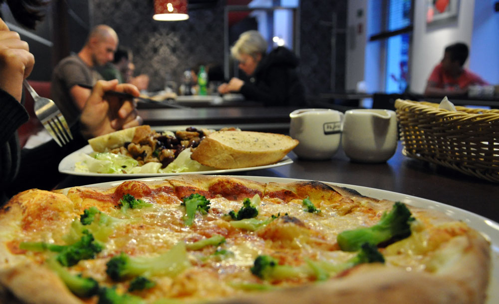 Pizzeria Bazylia in Kolberg. Foto: Kolberg-Café Pizzeria Bazylia in Kolberg. Foto: Kolberg-Café