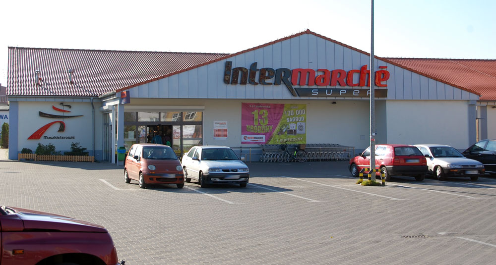 Intermarché-Supermarkt in Kolberg. Foto: Kolberg-Café