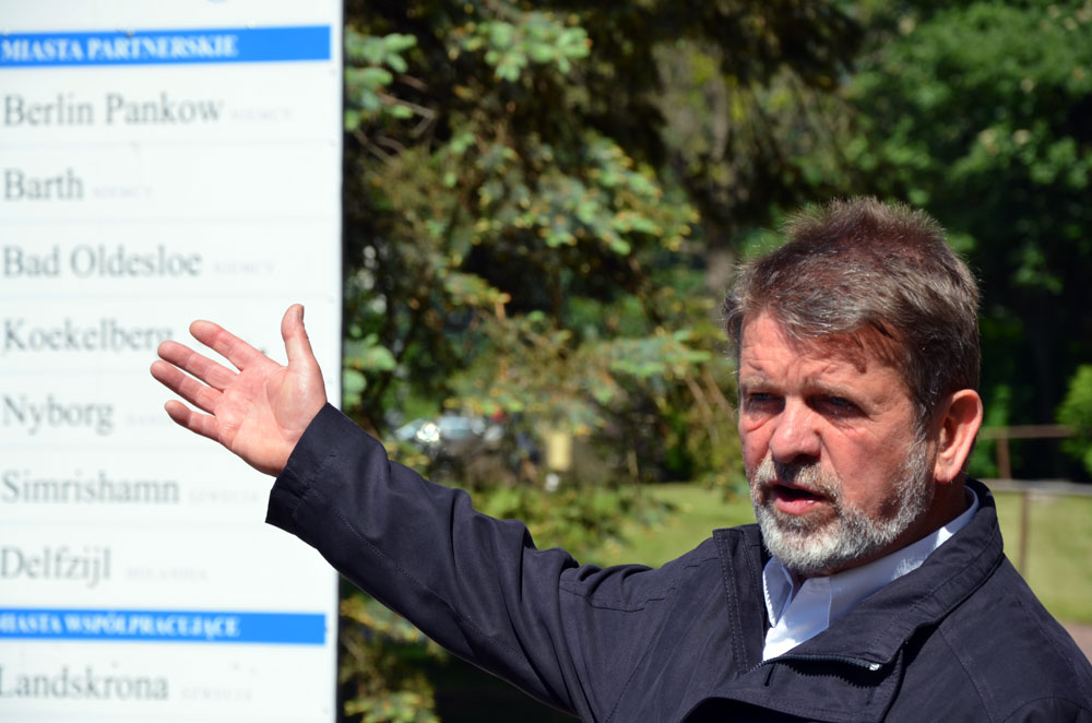 Alex Lubawinski von den 'Freunden Kolbergs' in Kolobrzeg (Kolberg). Foto: Kolberg-Café