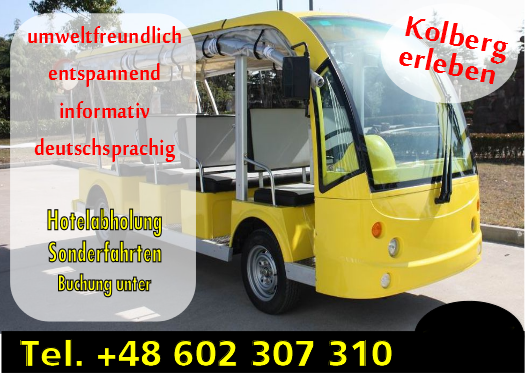 Rundfahrten im Elektromobil in Kolberg