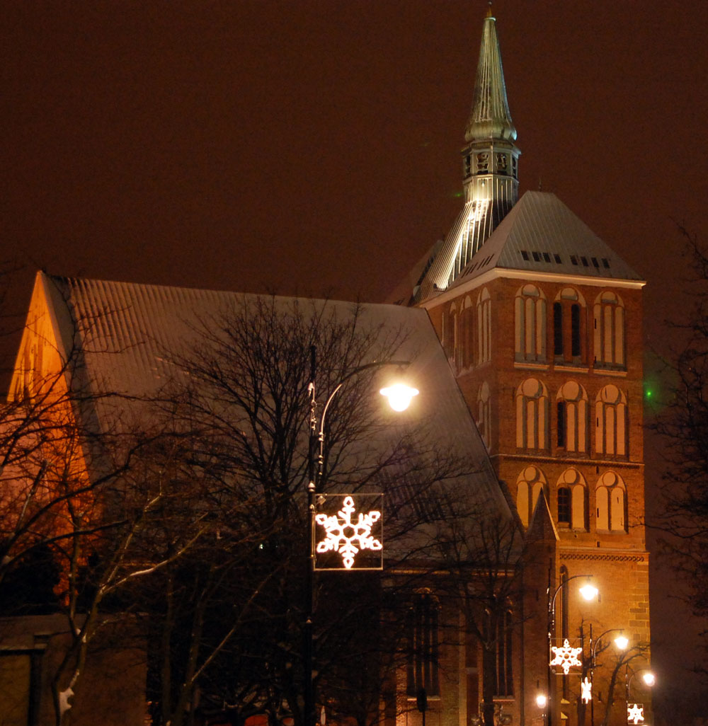 Dom in Kolberg zu Weihnachten Dom in Kolberg zu Weihnachten