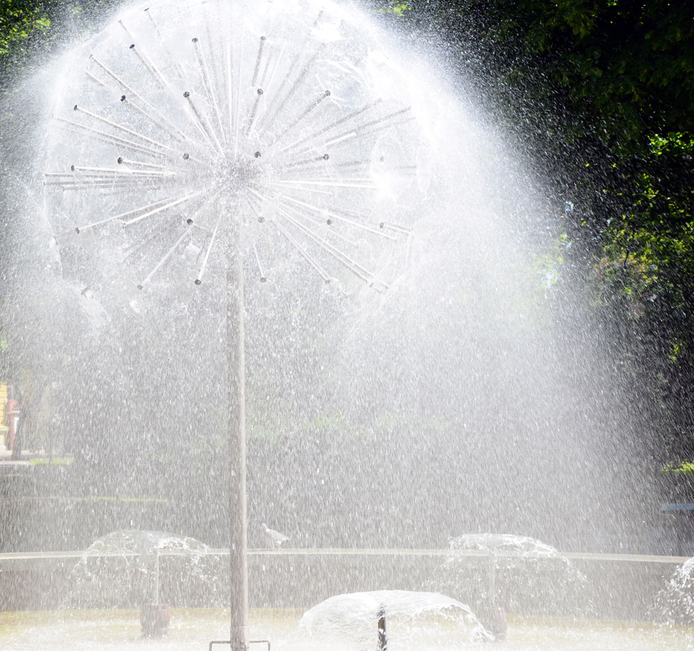 Springbrunnen Park Kolberg. Foto: Kolberg-Cafe