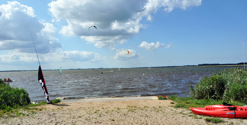 Kitespot bei Kolberg. Foto: Kolberg-Café Kitespot bei Kolberg. Foto: Kolberg-Café