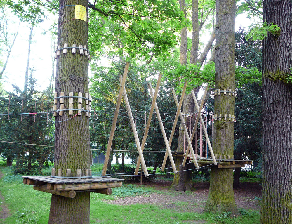 Klettergarten in Kolobrzeg - Kolberg. Foto: Kolberg-Café Klettergarten in Kolobrzeg - Kolberg. Foto: Kolberg-Café